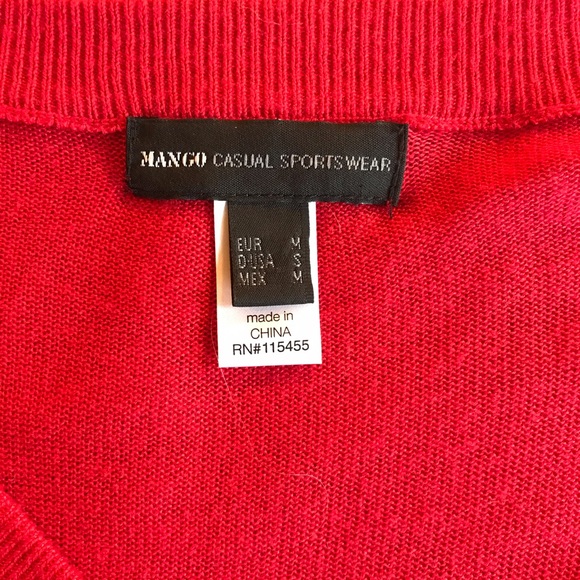 MANGO Cropped Sweater with Puffed Sleeves - Picture 4 of 5